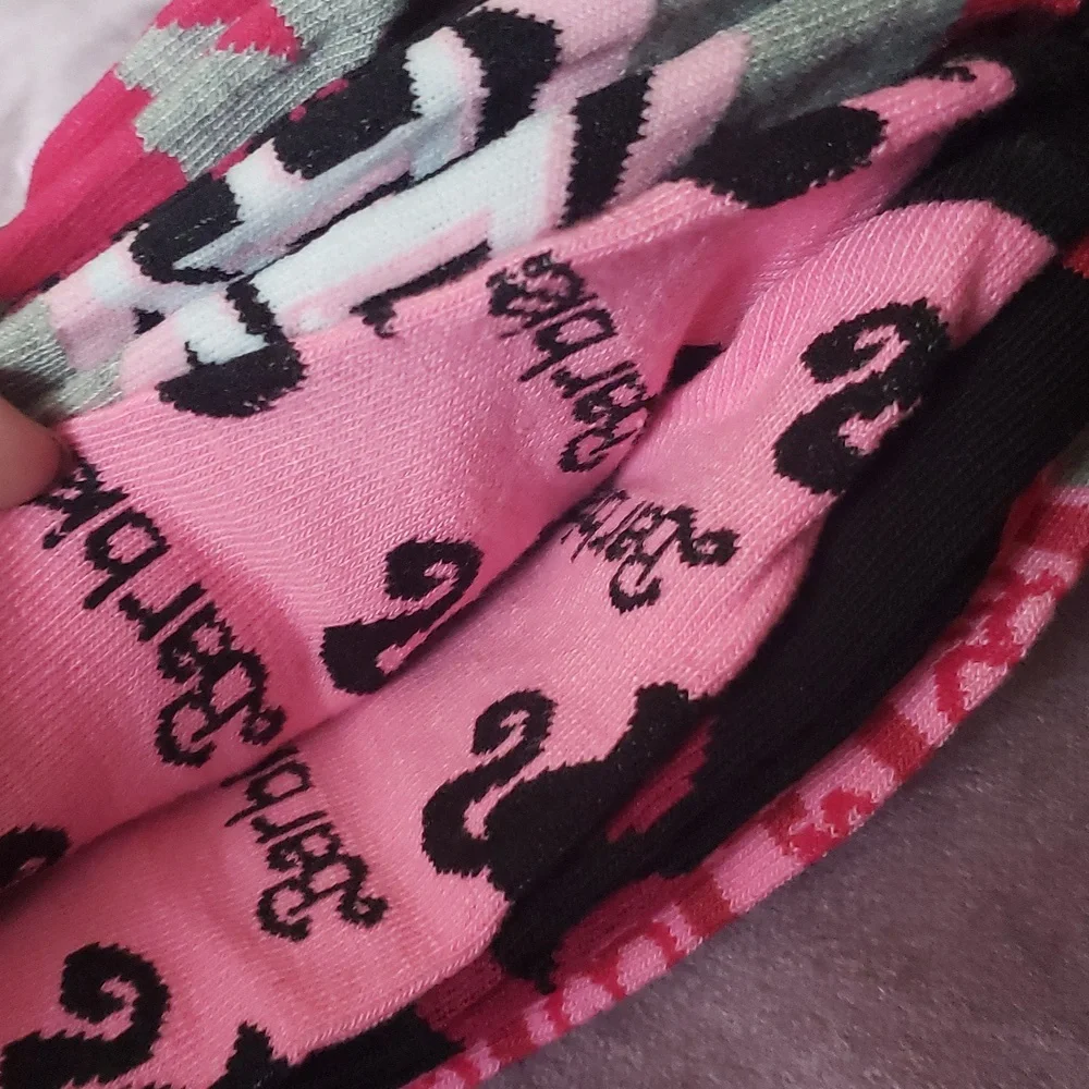 NWT BARBIE Socks 12 Pack Women's 9-11 Girls Youth 6-12 Ankle Cut AUTHENTIC - Picture 7 of 12